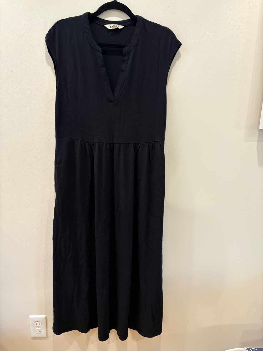 Boden Black V-Neck Maxi Dress